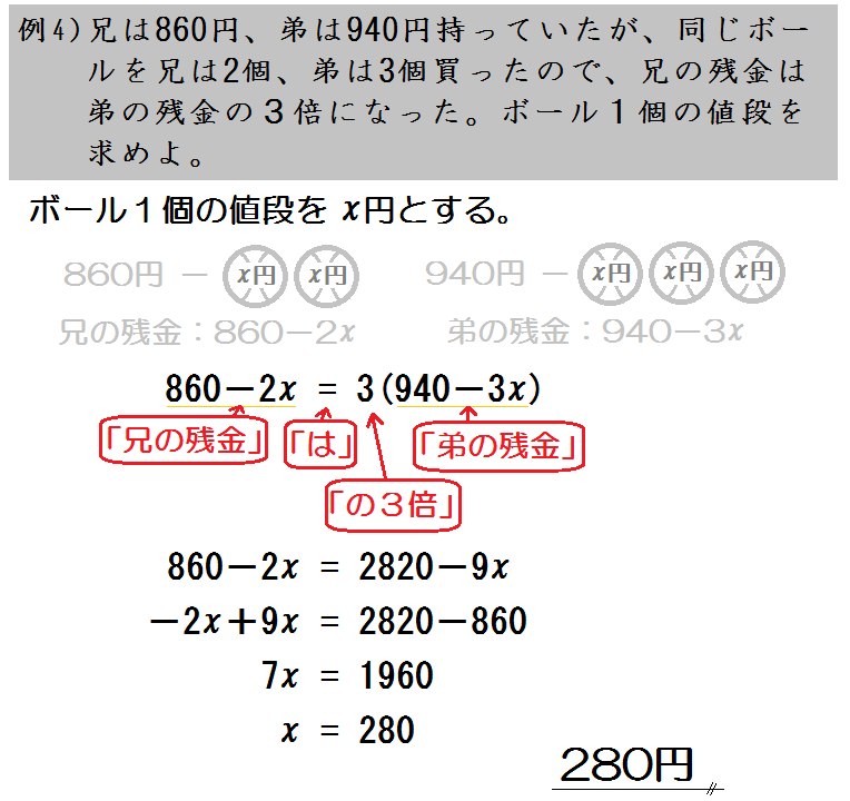 最も気に入った 一次方程式 文章題 デザイン文具